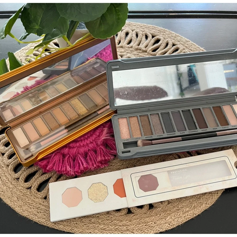Lacura Nectar Smoky Eyeshadow Palettes and Profusion Festive Eyes Bundle 3pc